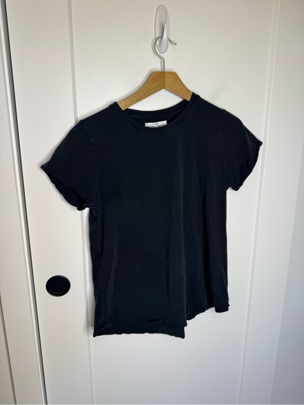 The Sleep Shirt Cotton Blend Black Crewneck Tee Size Medium